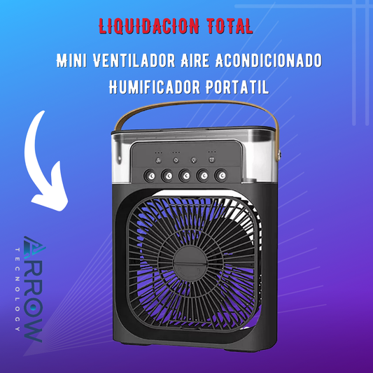 Mini Ventilador Aire Acondicionado Humificador Portatil